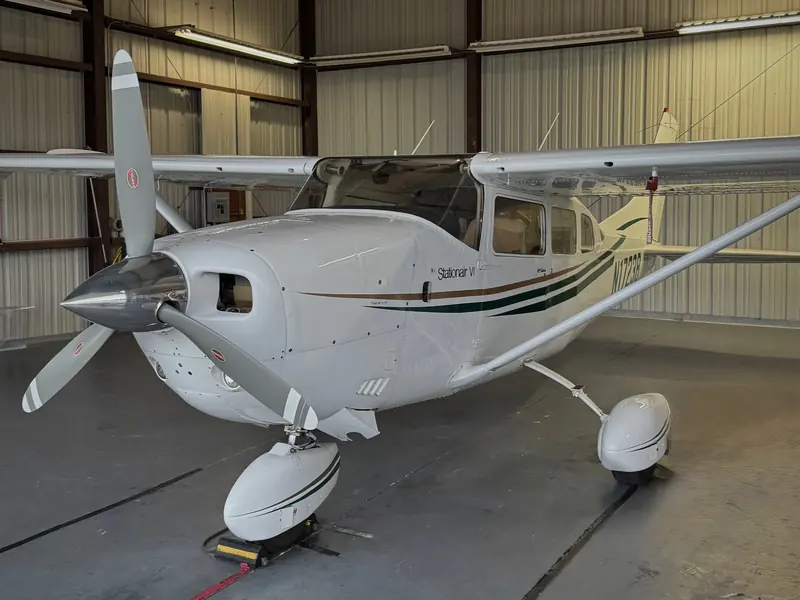 Cessna Stationair detailed in the hangar